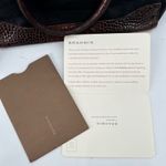 Brahmin Alligator Croc Black Leather Double Handle Bag with Crossbody Strap Photo 9