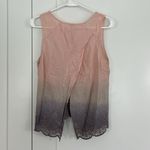 Anthropologie Aratta Medium Pink, Purple Ombre Millicent Split Back Tank Top Photo 4