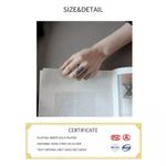 Boutique Solid Statement Ring White Gold Plated Sterling Adjustable‎ Lattice Wide Band Photo 14