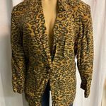 Vintage Carol Horn silk leopard print blazer C25 Gold Photo 0