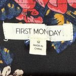 Anthropologie First Monday Top Womens M Black Floral Cinch Front Boho Cottage Photo 4