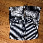ZARA  Blue/White Striped Wide Leg Pants Photo 8
