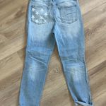 Judy Blue  American Flag Cuff Boyfriend Jeans Photo 8