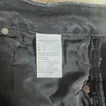 American Eagle  Highest Rise Mom Shorts Distressed Faded Black Denim Size 6 Photo 6