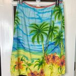 Roxy Stretch Waist Tropical Print Mini Skirt Size Medium Photo 1