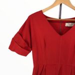 Lela Rose Red Short Sleeve V Photo 1