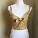 Universal Threads UNIVERSAL THREAD tan crop key hole strappy tank top shirt | XS Photo 0