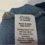 La Armario Denim‎ Strapless Crop Top Size Large Blue Photo 5