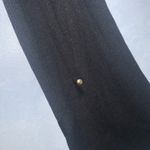 G.I.L.I. Black Ribbed Scoop Neck Long Wide Cuff Gold Stud Sleeves Sweater 1X Photo 10