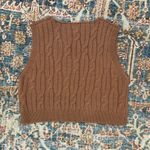 NWOT Sleeveless Sweater Vest Tan Size L (Juniors) Photo 1