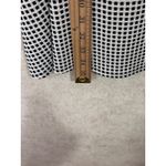A|X Armani Exchange Women's Navy White Checkered V Neck Cross Back Dress Size Lg Blue Photo 1
