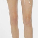 MOTHER Denim MOTHER The Skipper Short N Long Fray Leap At The Chance Size 24 Denim Shorts NWT Photo 0