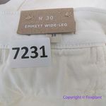Madewell New!  The Emmett Wide-Leg Crop Jean: tile white Welt Pocket , size 20‎ Photo 12