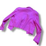NWT House of Harlow 1960 Pink Gold Cropped Double Breasted Blazer Photo 3