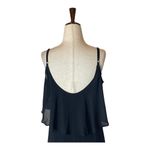 Show Me Your Mumu  Black Chiffon Caitlin Ruffle Maxi Dress‎ Gown Size XXS Photo 5