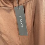 Elliatt  Dress Size Small Chocolate Brown NWT Camo Asymmetrical Satin Halter Photo 6