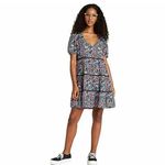 Wild Fable  Floral Print‎ Short Sleeve Tiered Babydoll Flowy Mini Dress Siize XS Photo 1