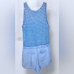 Life in Progress  Women’s Striped Denim Casual Romper Photo 2