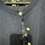Karl Lagerfeld  blue button down lace cardigan size small Photo 2