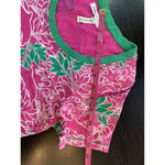 Hatley Resort Dress Women's XS Pink‎ Green Preppy Sand Dollars Starfish Pockets Pink Photo 7