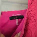 Trina Turk Pink Square Neck Bell Sleeve Sheath Dress Photo 4