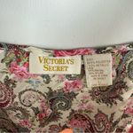 Victoria's Secret Vtg Victoria’s Secret Paisley Sheer Tank Sz Large Lace Trim Sexy Sleep Photo 8