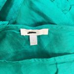 Johnny Was NWOT  Calme Tiered Ruffles V-Neck Trapeze Midi Dress Size S Teal Photo 9