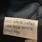 Wilsons Black 100% Leather Long Sleeve Full Zip Cropped Moto Biker Jacket Sz 12 Photo 3