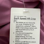 Lululemon Swift Speed High Rise Crop Vintage Plum 8 Photo 4