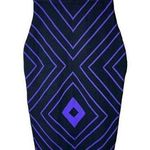 Elhoffer Design Purple And Black Bodycon Skirt Size XS Photo 0