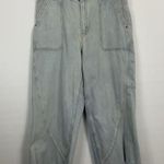 Free People Haywire High Rise Cargo Wide Leg Jeans Size 31 Photo 0