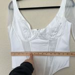 House Of CB HOUSE OF‎ CB Araminta corset mesh top NWOT size L  white Photo 6
