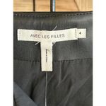 Avec Les Filles NWT Womens Faux Leather Skirt Sz 4 Black Zipper Mini Gothcore Photo 3