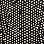 Rafaella Women's  Black With White Polka Dots 3/4 Sleeve Coat Sz L Photo 4