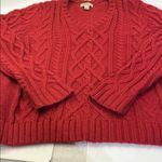 st. john's bay Red Cable Knit Sweater Photo 12