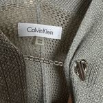 Calvin Klein CLEARANCE! Gray Metallic Poncho Sweater O/S Like New Photo 4