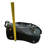 Moda Luxe  Convertible Black Leather Backpack Photo 9