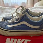 Vans Blue  Off The Wall Canvas Sneakers Low Top Womens Photo 0