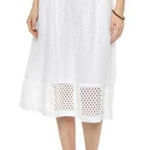 Madewell  EUC Women's White Eyelet Midi Skirt Size M Photo 0