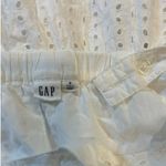 Gap  White Apron Maxi Multitier Sun Dress Sundress Eyelet Cotton Women's 8 Tall Photo 3