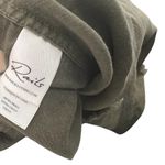 Rails  Ingrid Raw Button Down Shirt Top Tie Dye‎ Olive Green Black Size XS Photo 11