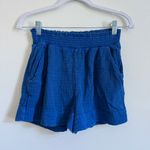 Faherty  Dream Cotton Gauze Matching Set Shirt & Shorts Size Small strong blue Photo 8