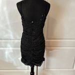 Lucy in the Sky BLACK MESH SILVER GLITTER PARTY DRESS Photo 6