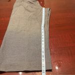 Loft Petites High Waist Wide Leg Cropped Pants Grey with belt - Size 12P Photo 7