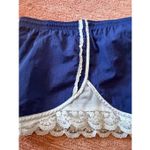 Anthropologie  Daily Practice Navy Lace Trim Athletic Shorts Size XL Photo 3
