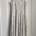 Alfani Printed Black & White Tank Top Midi Waves Dress Photo 1