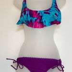 The Bikini Lab 🌞NWT sports bra with purple bottoms A-73 Photo 0