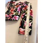 Caribbean Joe  Women's Blazer Top Blouse Size M Long Sleeves Black Multicolor Photo 7