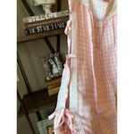 Sleeper Greta Layered Gingham Midi Dress Pink Vichy Womens Size Large Photo 6