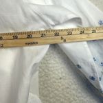 Laura Ashley  Nightgown Robe Set Womens M/L White Cotton Floral Embroidered VTG Photo 9